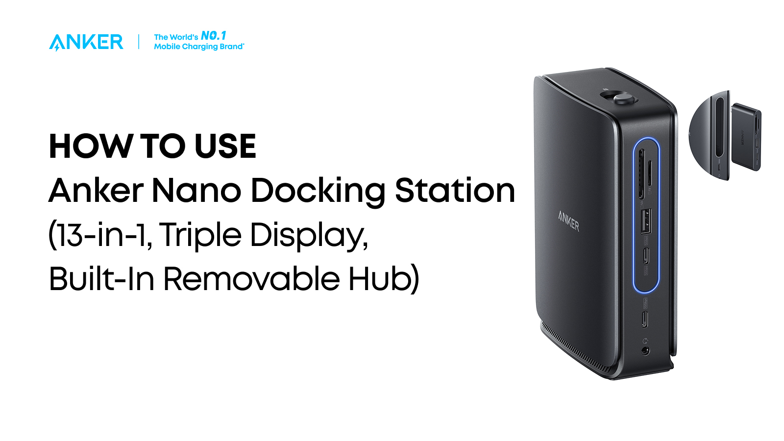 Amazon.com: Anker Nano Laptop Docking Station with Detachable Hub